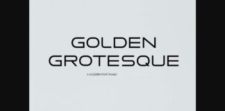 Golden Grotesque Font Poster 1