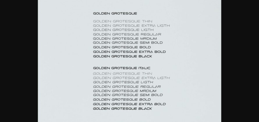 Golden Grotesque Font Poster 7