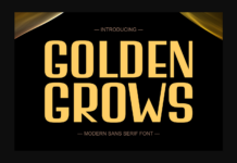 Golden Grows Font Poster 1