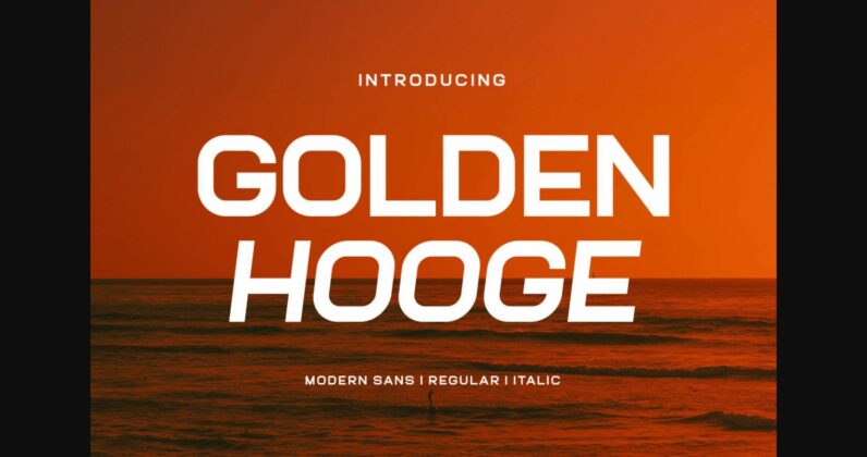 Golden Hooge Font Poster 3