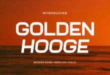 Golden Hooge Font Poster 1