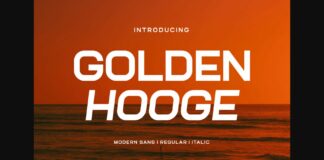 Golden Hooge Font Poster 1