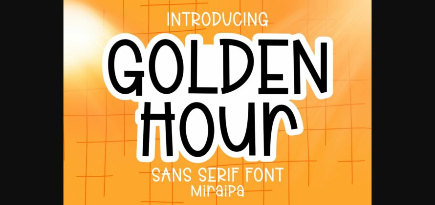 Golden Hour Font Poster 3