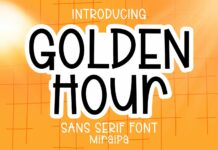 Golden Hour Font Poster 1