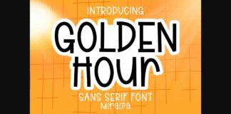 Golden Hour Font Poster 1