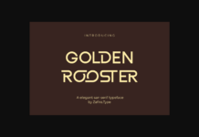 Golden Rooster Font Poster 1