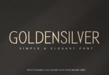 Golden Silver Font Poster 1