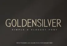 Golden Silver Font Golden Silver Font Poster 1