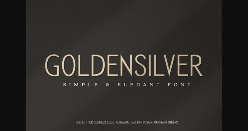 Golden Silver Font Poster 1