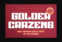 Golder Crazeng Font Golder Crazeng Font Poster 1