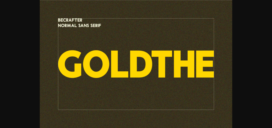 Goldthe Font Poster 3