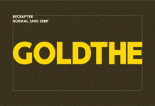 Goldthe Font Poster 1