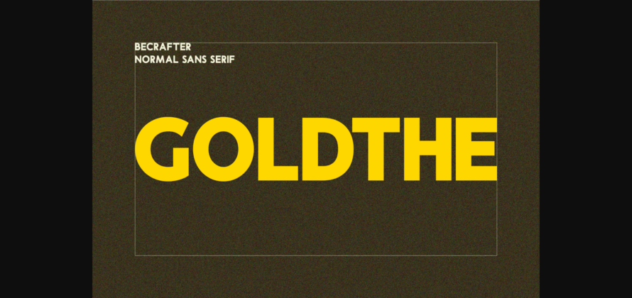 Goldthe Font Poster 1