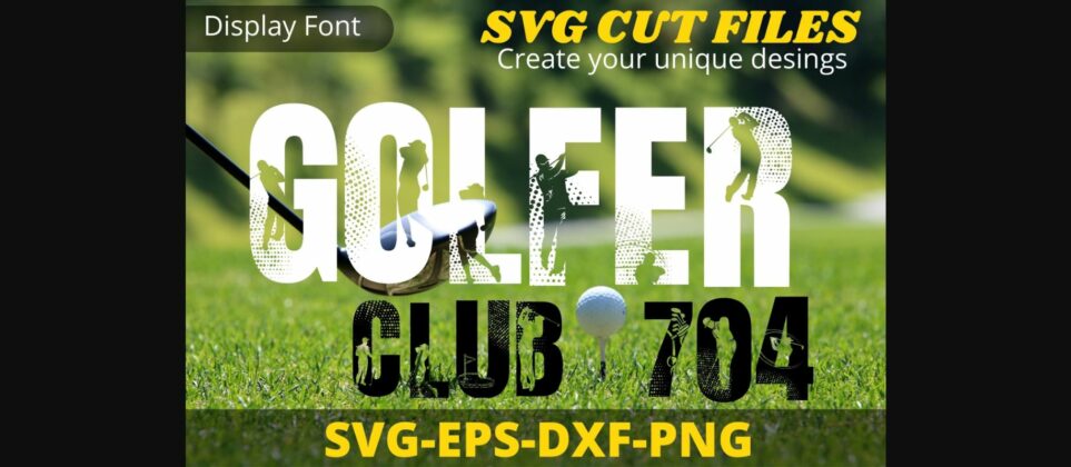 Golf Font Poster 3
