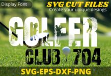 Golf Font Poster 1
