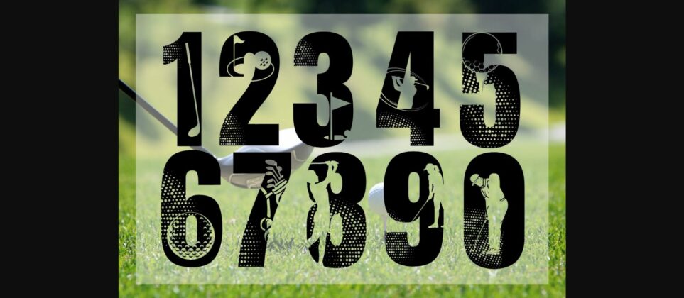 Golf Font Poster 5