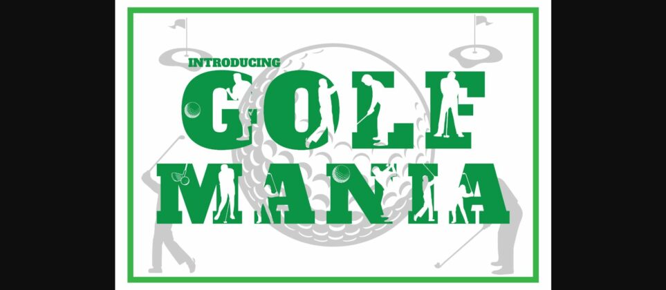 Golf Mania Font Poster 3