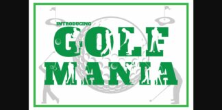 Golf Mania Font Poster 1