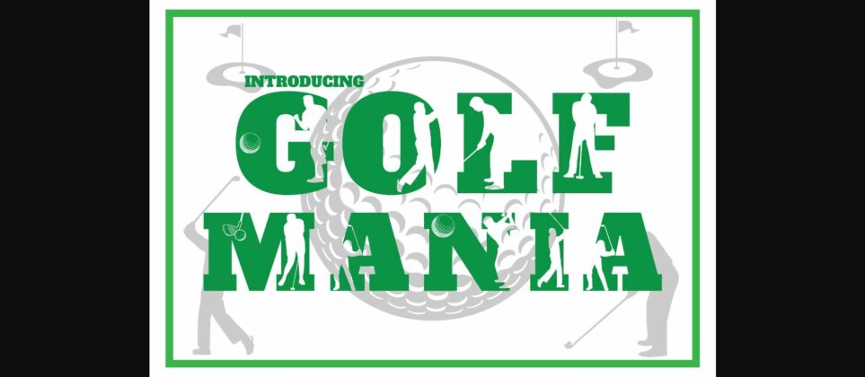 Golf Mania Font Poster 1