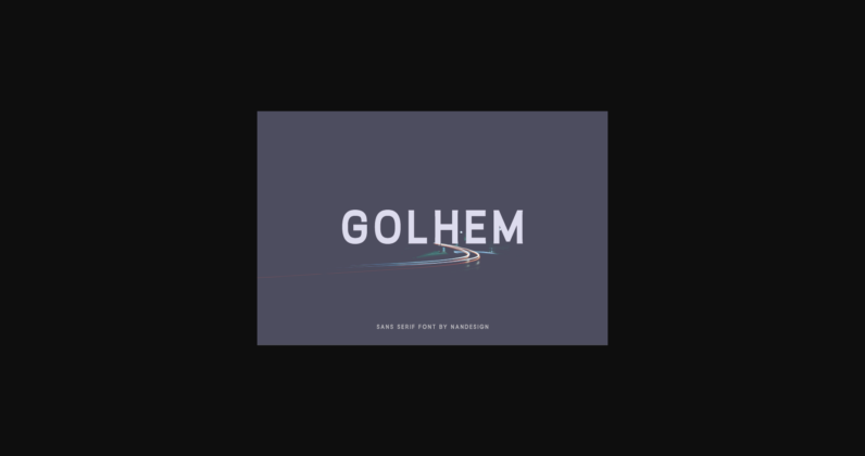 Golhem Font Poster 3