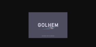 Golhem Font Poster 1