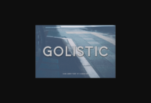 Golistic Font Poster 1