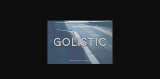 Golistic Font Poster 1