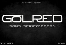 Golred Font Poster 1