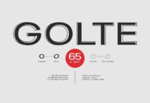 Golte Font Poster 1