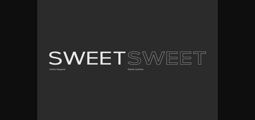 Golte Font Poster 7