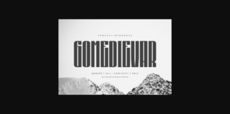Gomedievar Font Poster 1