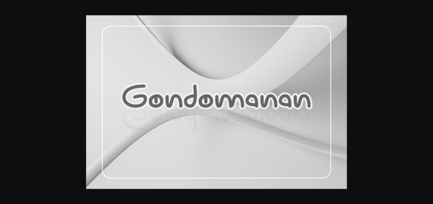 Gondomanan Font Poster 3