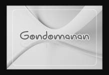 Gondomanan Font Poster 1