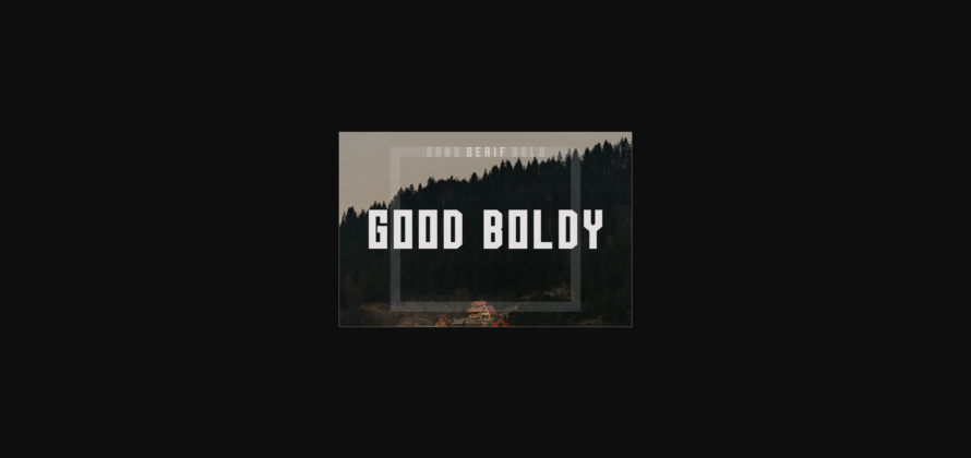 Good Boldy Font Poster 3