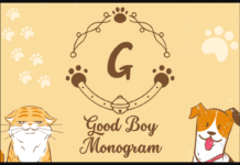 Good Boy Monogram Font Poster 1