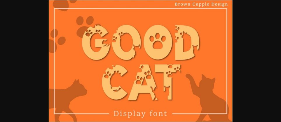 Good Cat Font Poster 3
