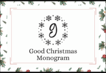 Good Christmas Monogram Font Poster 1