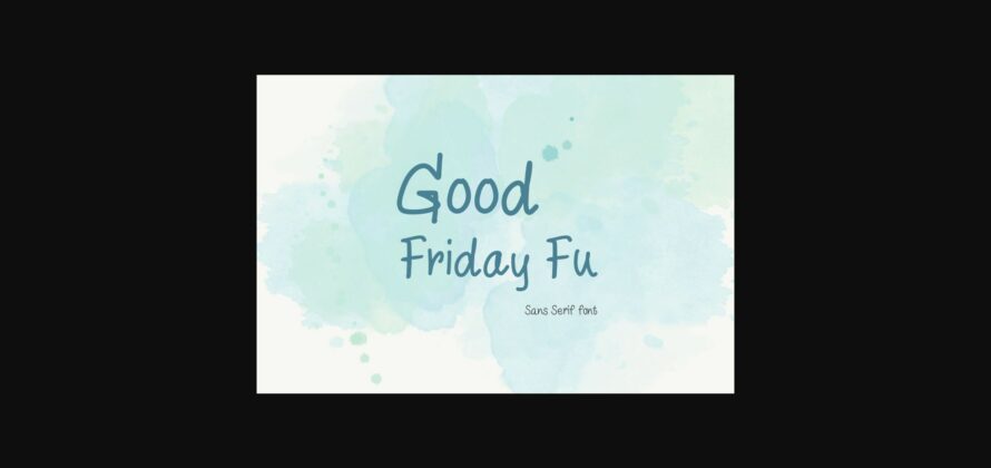 Good Friday Fu Font Poster 3