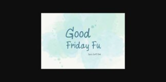 Good Friday Fu Font Poster 1