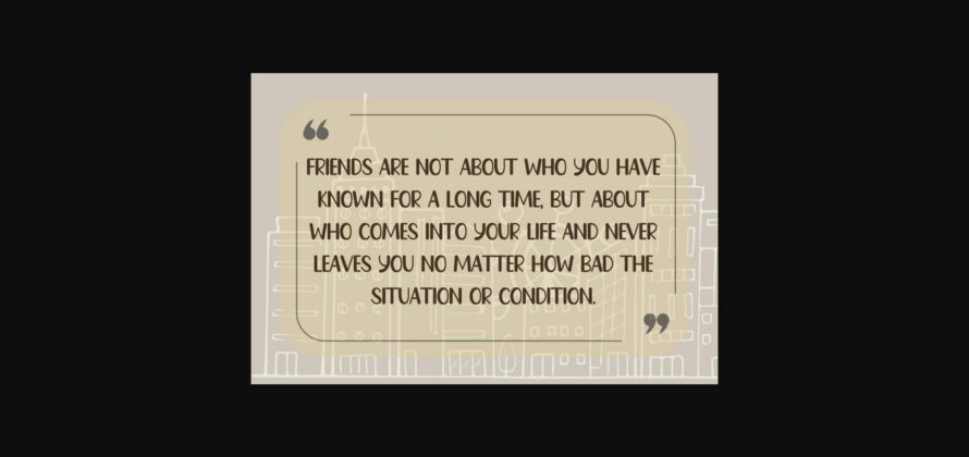 Good Friend Font Poster 5