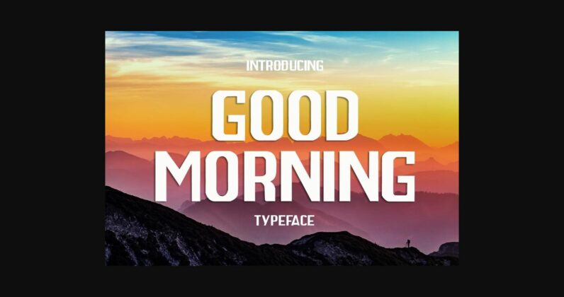 Good Morning Font Poster 3