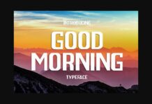 Good Morning Font Poster 1