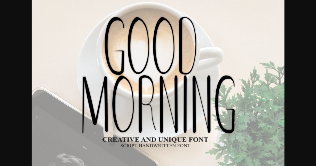 Good Morning Font Poster 3