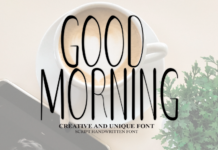 Good Morning Font Poster 1