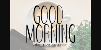 Good Morning Font Poster 1