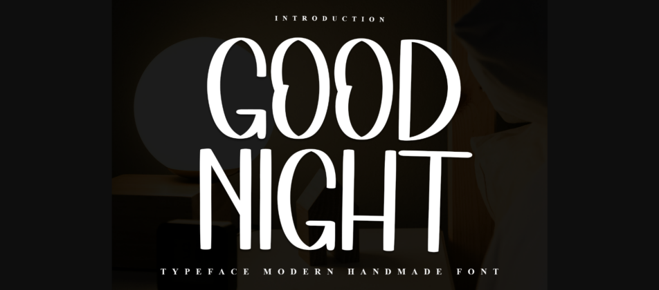 Good Night Font Poster 3