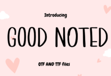 Good Noted Font Poster 1