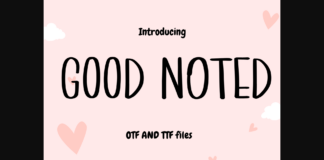 Good Noted Font Poster 1
