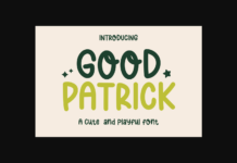 Good Patrick Font Poster 1