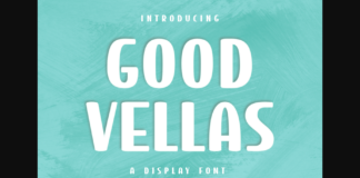 Good Vellas Font Poster 1